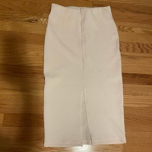 Urban outfitters seersucker midi skirt